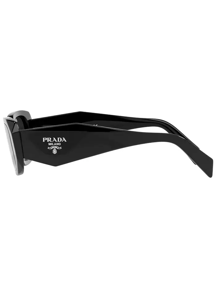 Солнцезащитные очки женские прямоугольные Symbole, модель PR 17WS PRADA — изображение 6 из 7, черный/темный серый