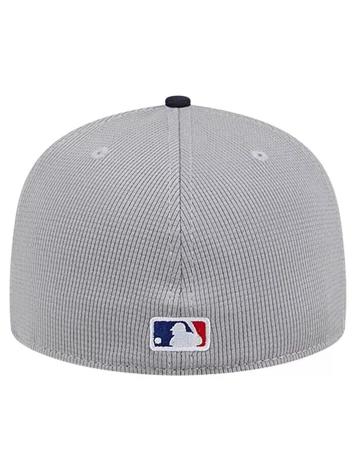Мужская серая приталенная кепка New York Yankees Pivot Mesh 59FIFTY New Era — изображение 4 из 4, серый