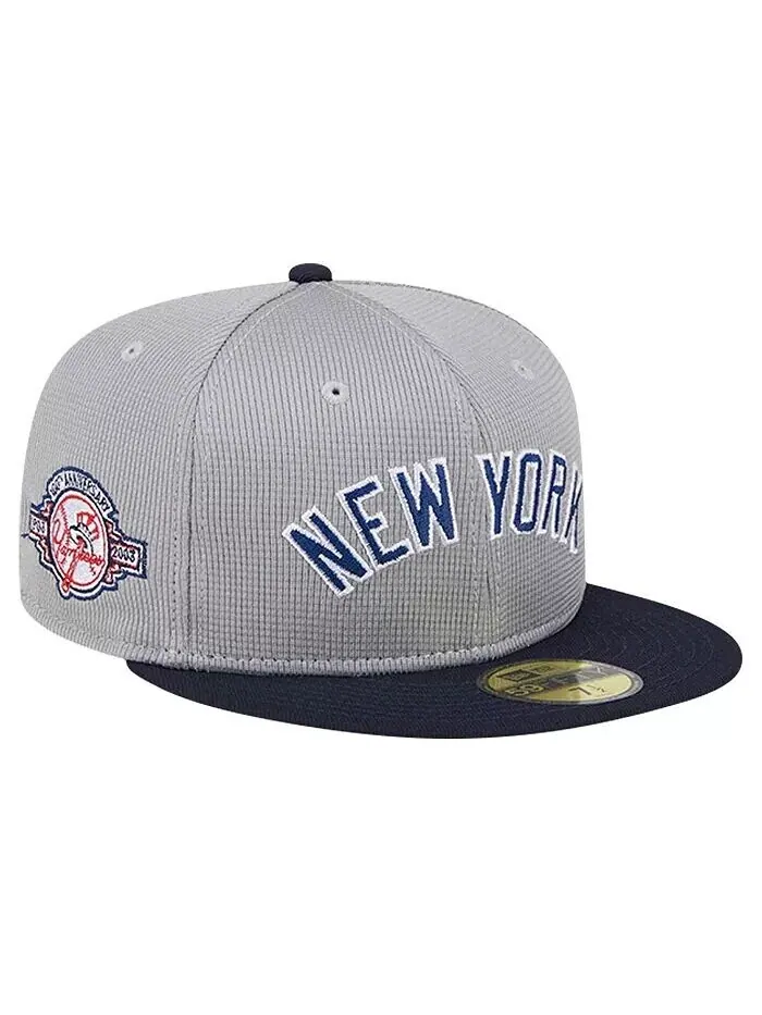 Мужская серая бейсболка New York Yankees Pivot Mesh 59FIFTY Fitted New Era