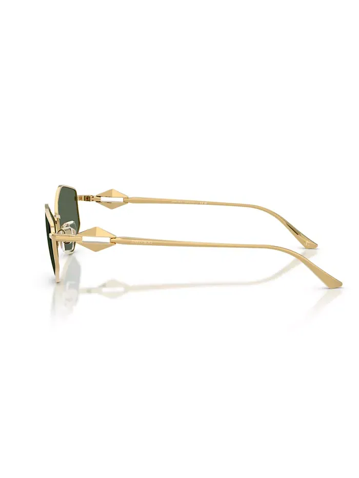 Женские солнцезащитные очки большого размера, JC4017 Jimmy Choo — изображение 3 из 6, золото