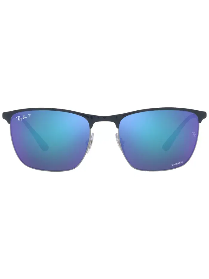 Унисекс поляризованные солнцезащитные очки, RB3686 57 Ray-Ban — изображение 3 из 8, синий