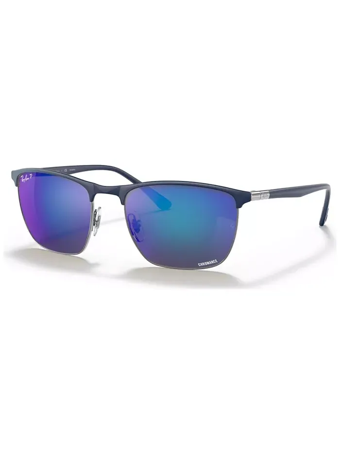 Унисекс поляризованные солнцезащитные очки, RB3686 57 Ray-Ban — изображение 6 из 8, синий