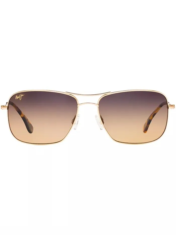 Wiki Wiki Поляризованные солнцезащитные очки Maui Jim — изображение 2 из 2, золотистый/коричневый
