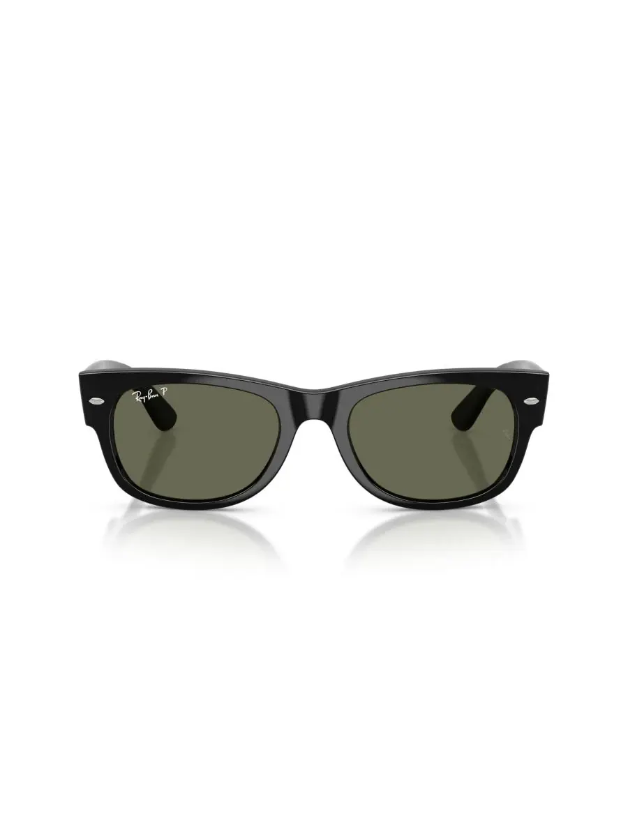 Поляризованные солнцезащитные очки Mega Wayfarer унисекс, RB0832S Ray-Ban — изображение 2 из 8, черный