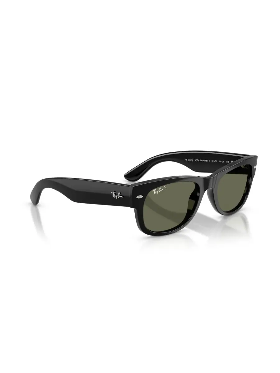 Поляризованные солнцезащитные очки Mega Wayfarer унисекс, RB0832S Ray-Ban — изображение 5 из 8, черный
