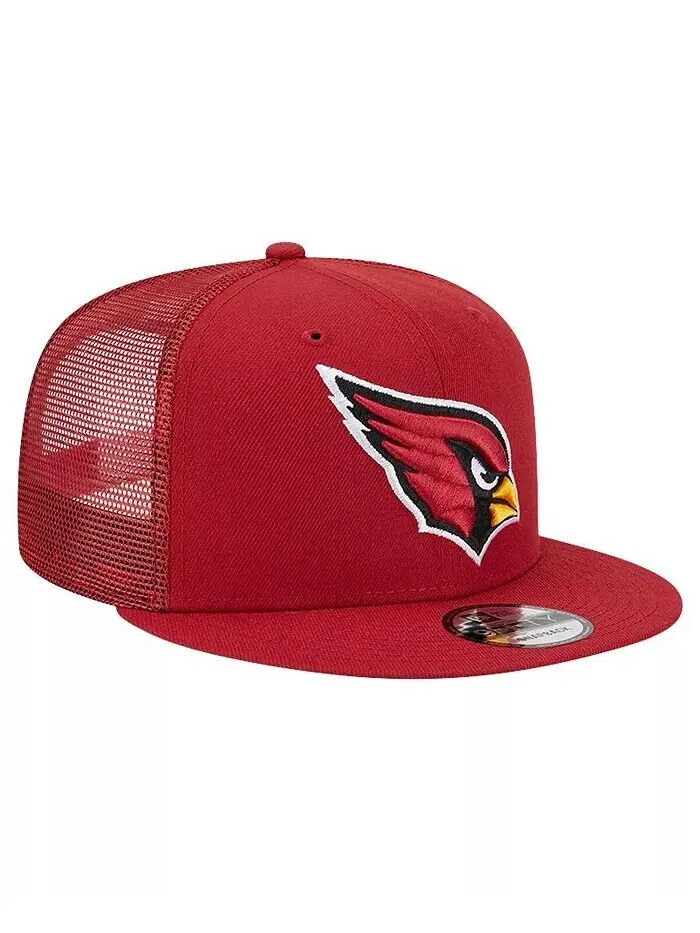 Мужская кепка Snapback Cardinal Arizona Cardinals Main Trucker 9FIFTY New Era — изображение 3 из 4, красный