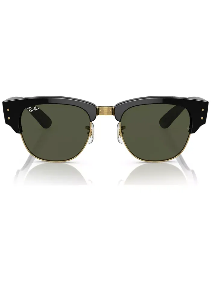 Унисекс-очки солнцезащитные, Mega Clubmaster Ray-Ban — изображение 2 из 5, золотистый