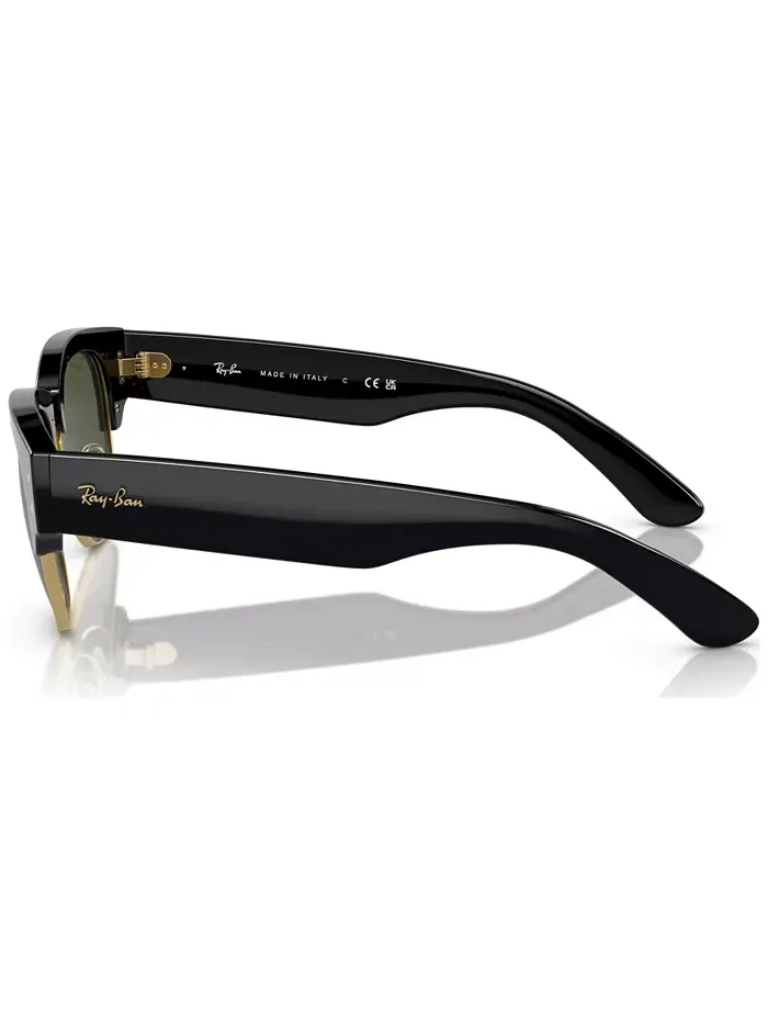 Унисекс-очки солнцезащитные, Mega Clubmaster Ray-Ban — изображение 3 из 5, золотистый