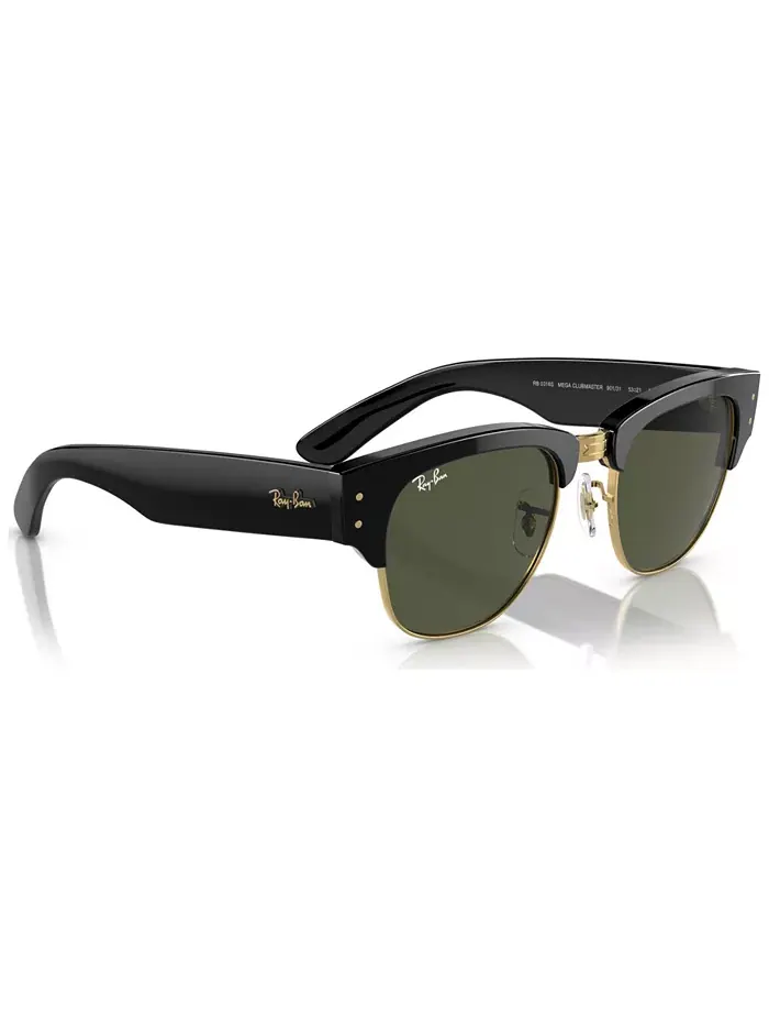 Унисекс-очки солнцезащитные, Mega Clubmaster Ray-Ban — изображение 4 из 5, золотистый