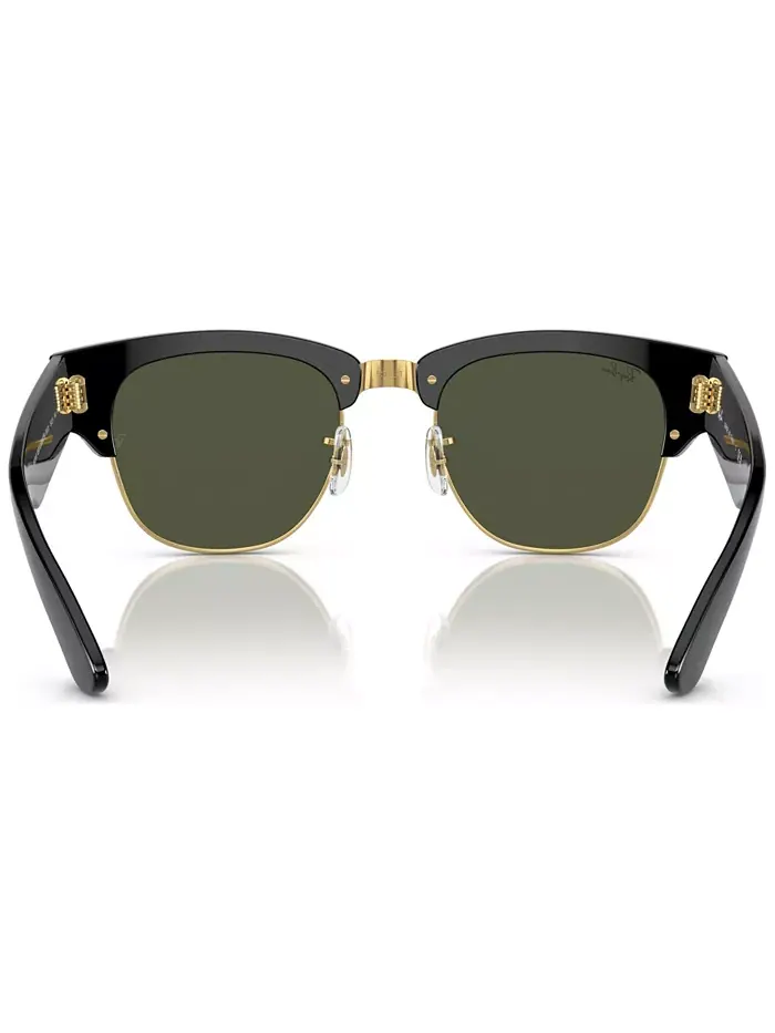 Унисекс-очки солнцезащитные, Mega Clubmaster Ray-Ban — изображение 5 из 5, золотистый