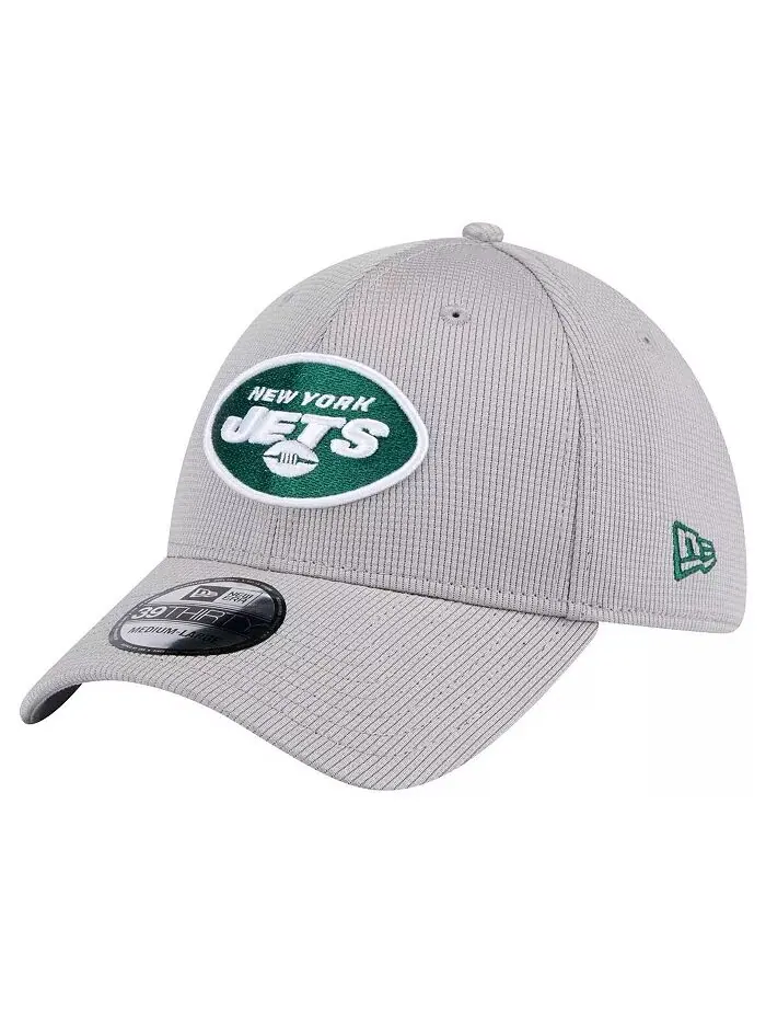 Мужская серая кепка New York Jets Active 39thirty Flex New Era