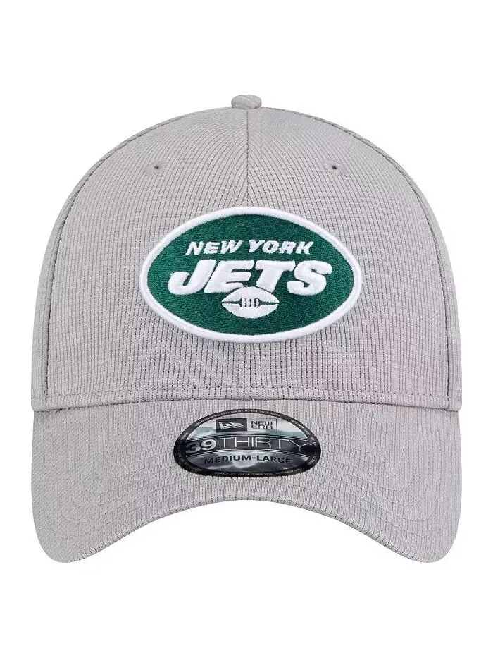 Мужская серая кепка New York Jets Active 39thirty Flex New Era — изображение 3 из 4