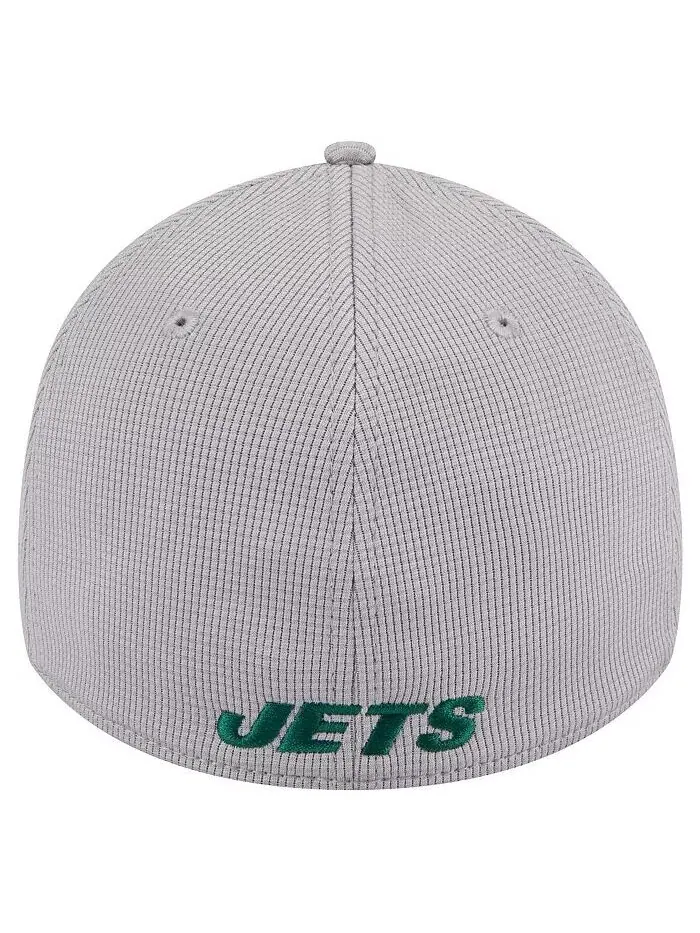 Мужская серая кепка New York Jets Active 39thirty Flex New Era — изображение 4 из 4