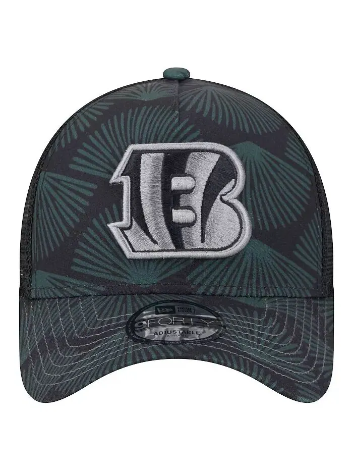 Мужская черная регулируемая кепка Cincinnati Bengals Agave Trucker 9FORTY New Era — изображение 3 из 3