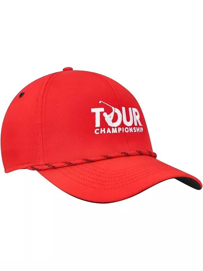 Мужская красная регулируемая кепка TOUR Championship в стиле ретро Barstool Golf — изображение 3 из 4, красный