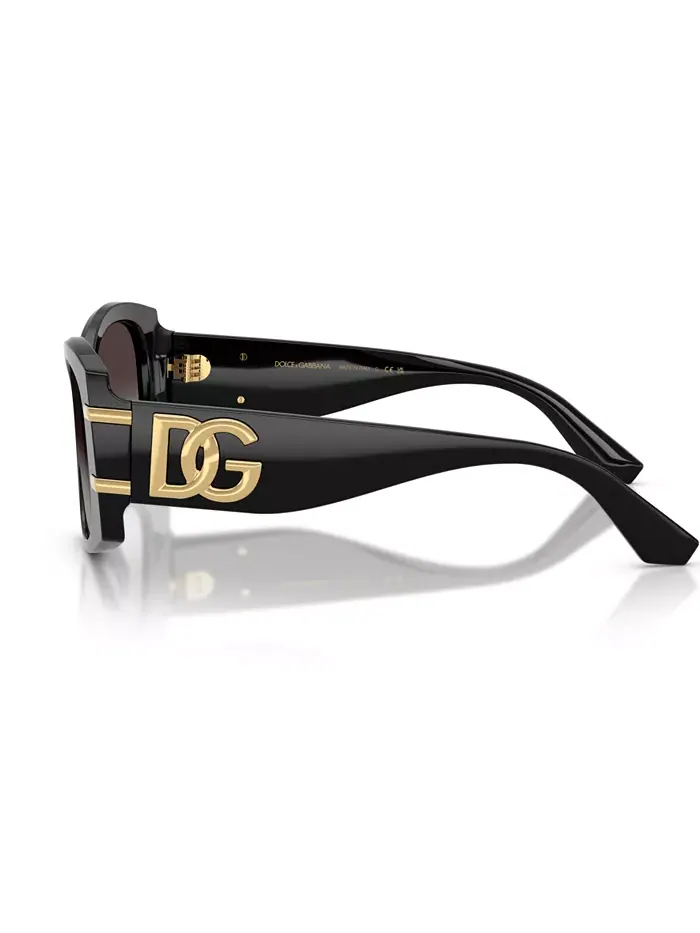 Женские солнцезащитные очки большого размера, DG4501 Dolce&Gabbana — изображение 4 из 6, черный