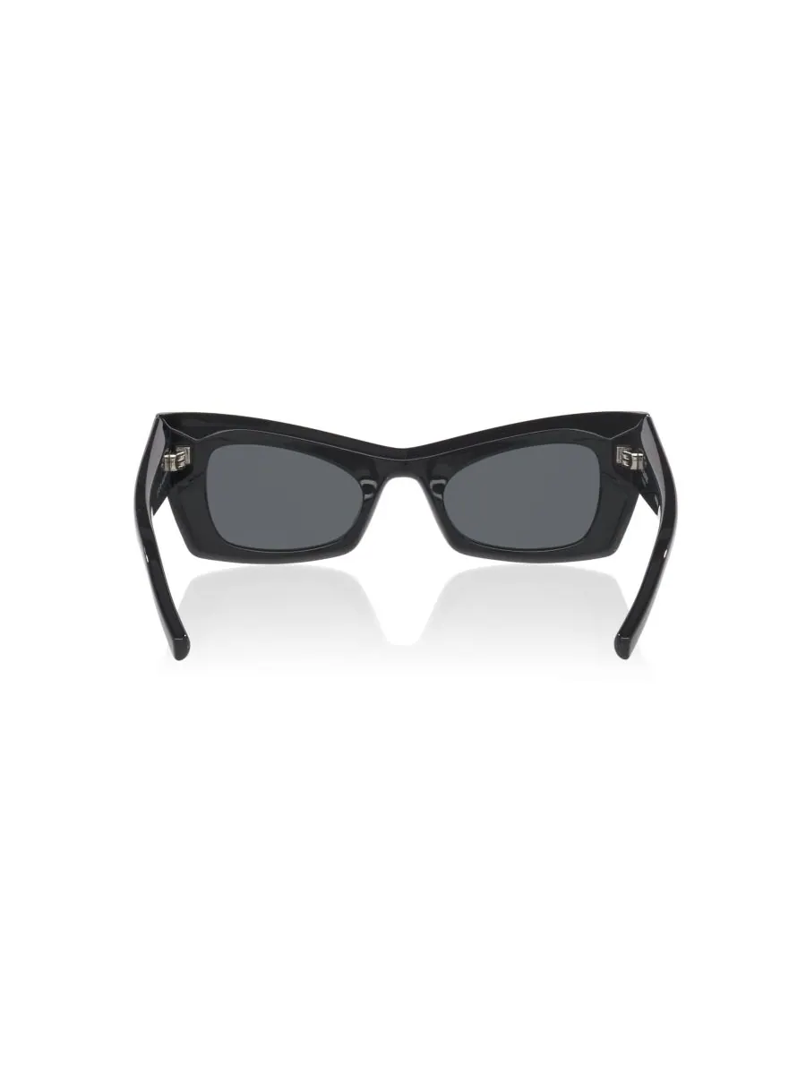 Женские солнцезащитные очки, SL 702 Saint Laurent — изображение 2 из 5, черный