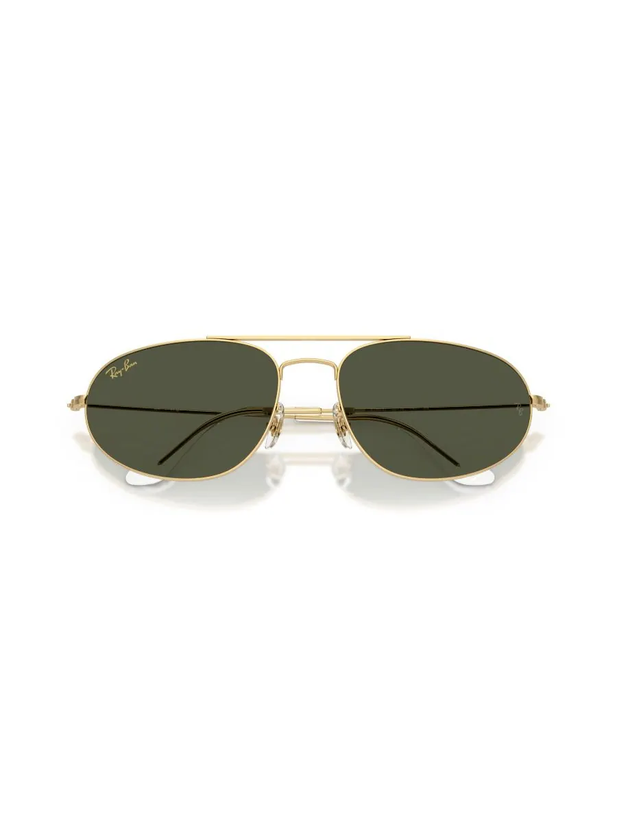 Солнцезащитные очки унисекс с геометрическим рисунком, RB3945 Ray-Ban — изображение 6 из 6, золотистый