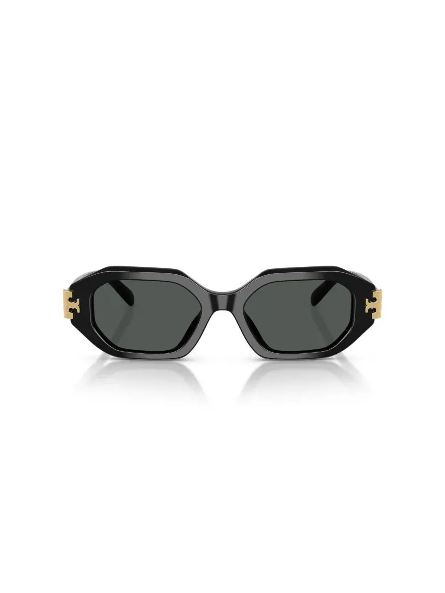 Женские солнцезащитные очки с геометрическим рисунком, TY7234U Tory Burch — изображение 2 из 6, черный
