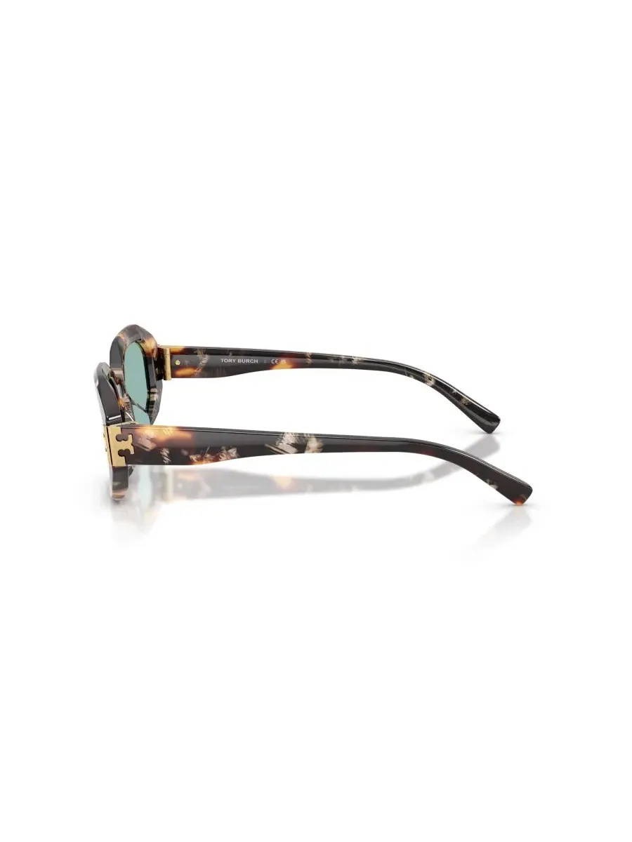 Женские солнцезащитные очки с геометрическим рисунком, TY7234U Tory Burch — изображение 3 из 6, коричневый