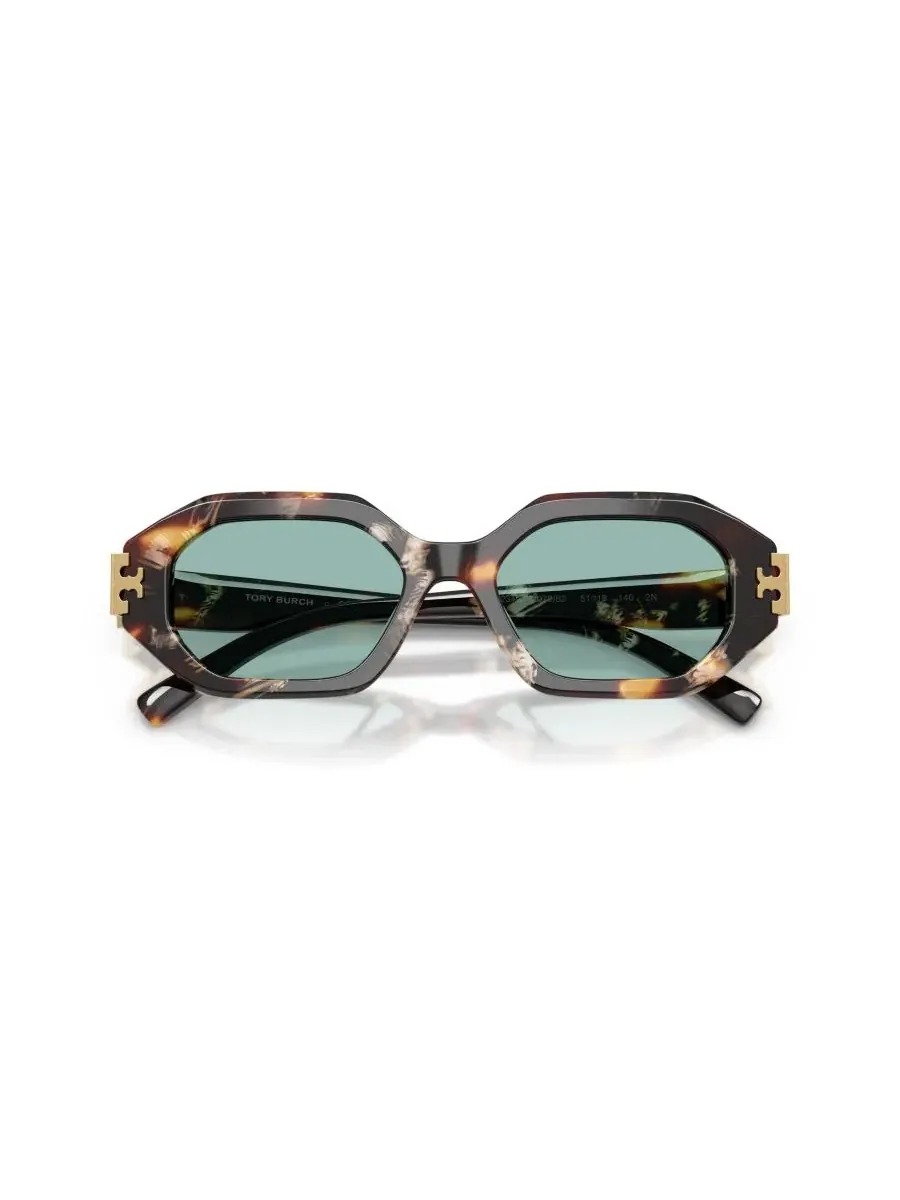 Женские солнцезащитные очки с геометрическим рисунком, TY7234U Tory Burch — изображение 5 из 6, коричневый