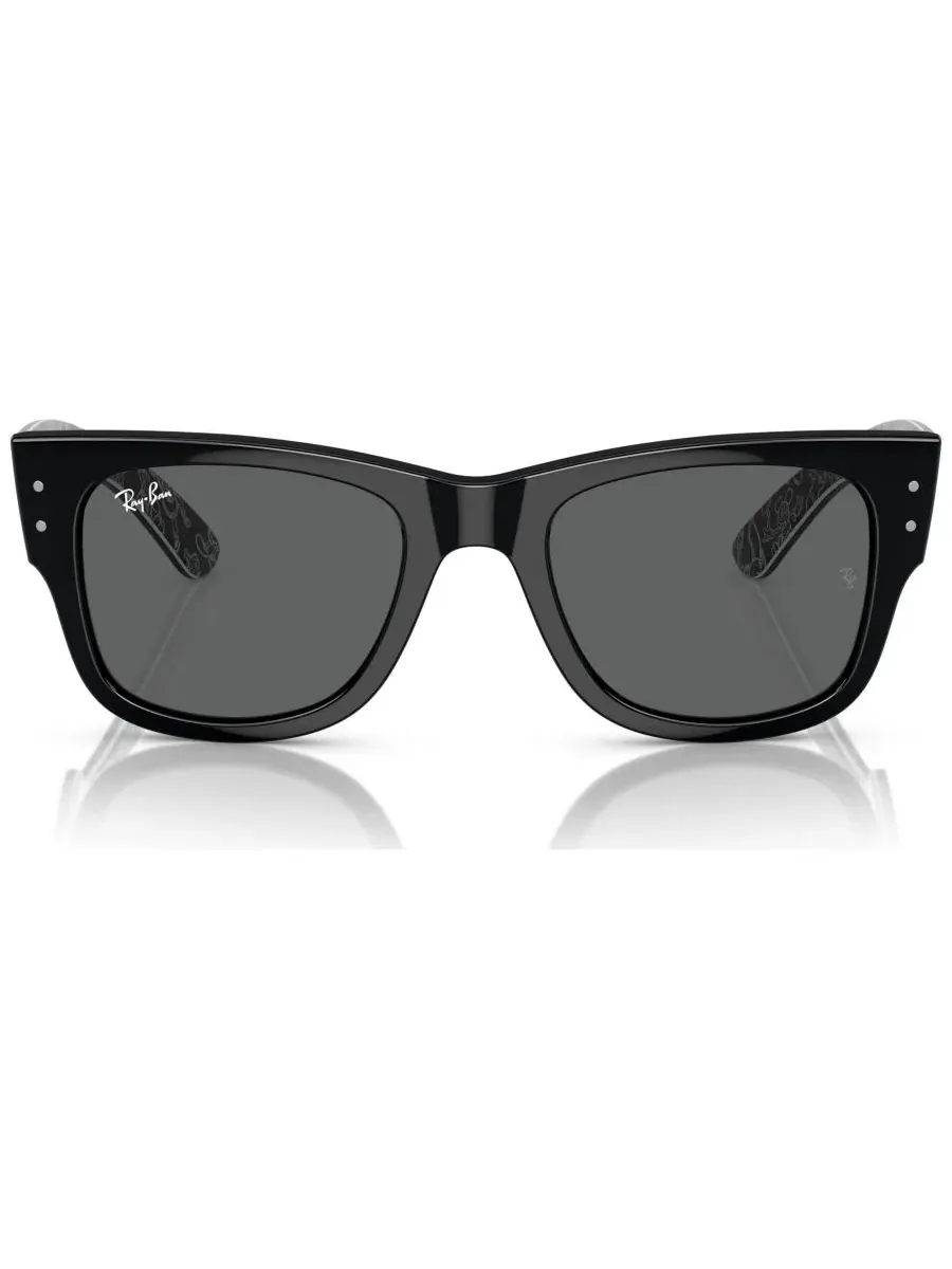Солнцезащитные очки с квадратной оправой, модель Mega Wayfarer Disney 100th Anniversary Ray-Ban — изображение 3 из 7, черный