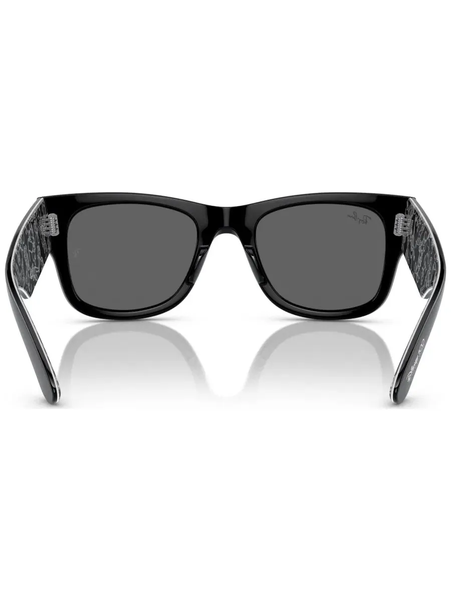 Солнцезащитные очки с квадратной оправой, модель Mega Wayfarer Disney 100th Anniversary Ray-Ban — изображение 4 из 7, черный