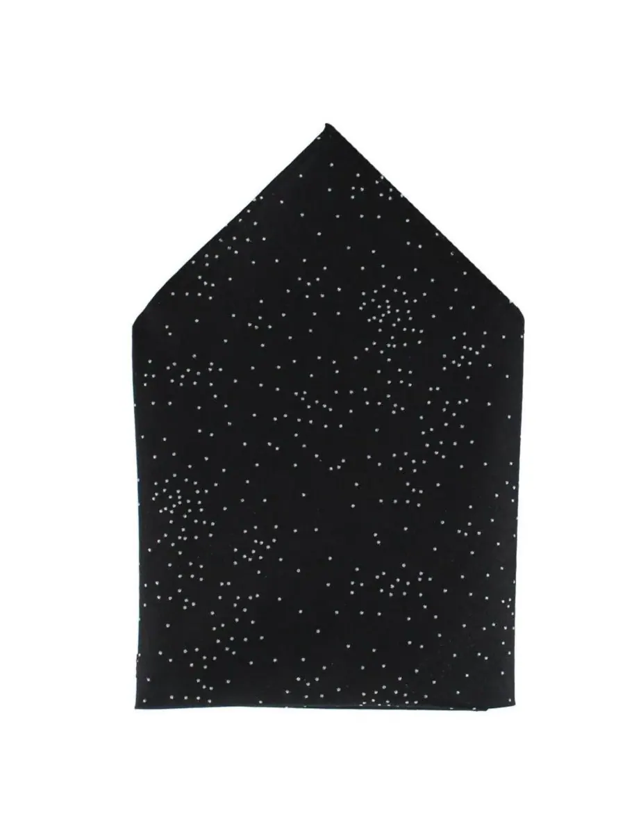 Мужской шелковый нагрудный платок Mystere Metallic Star Light, размер 12 x 12 дюймов TRAFALGAR