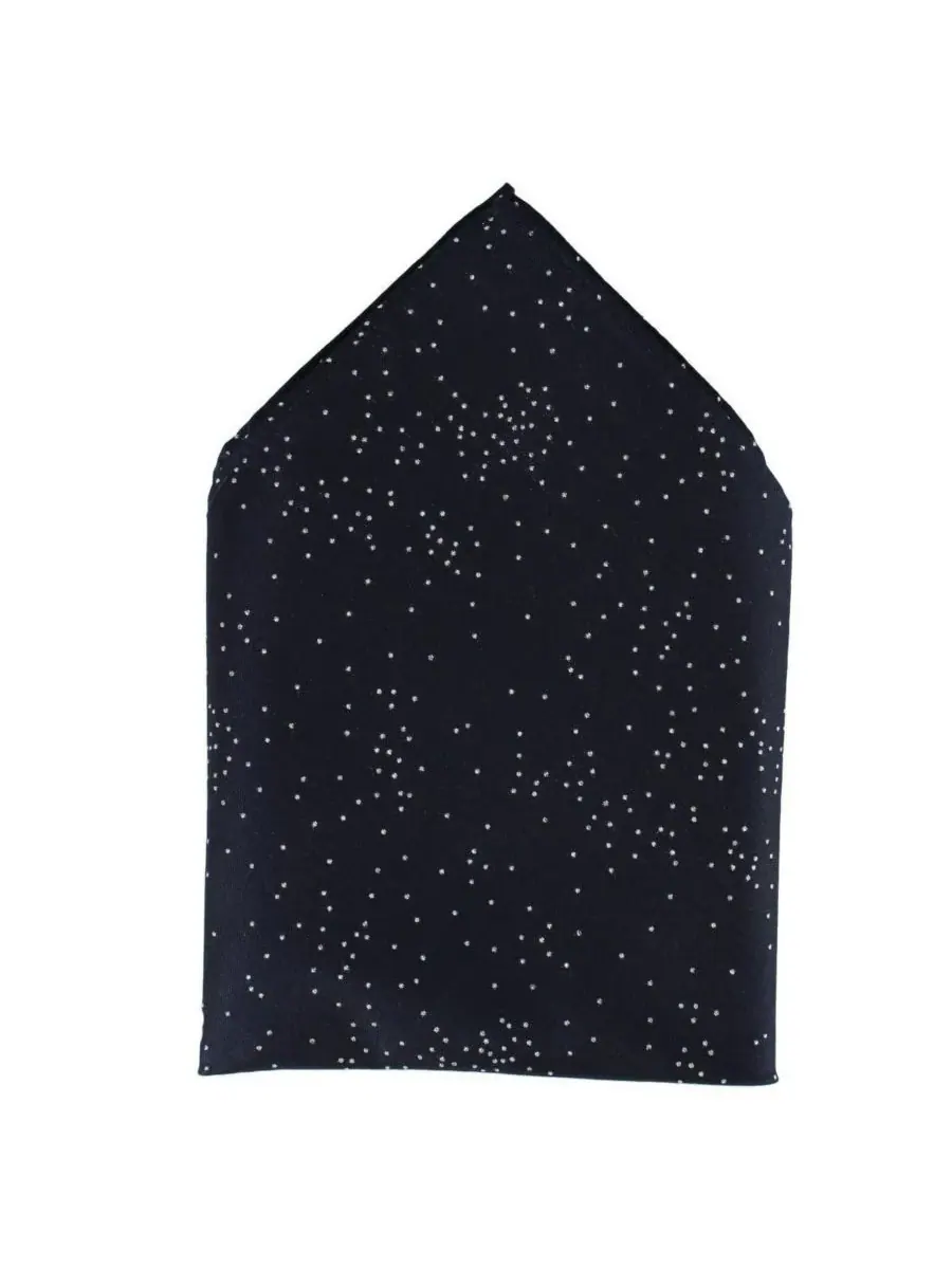 Мужской шелковый нагрудный платок Mystere Metallic Star Light, размер 12 x 12 дюймов TRAFALGAR