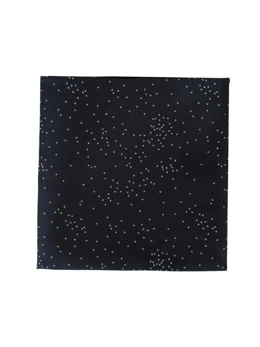 Мужской шелковый нагрудный платок Mystere Metallic Star Light, размер 12 x 12 дюймов TRAFALGAR — изображение 2 из 3