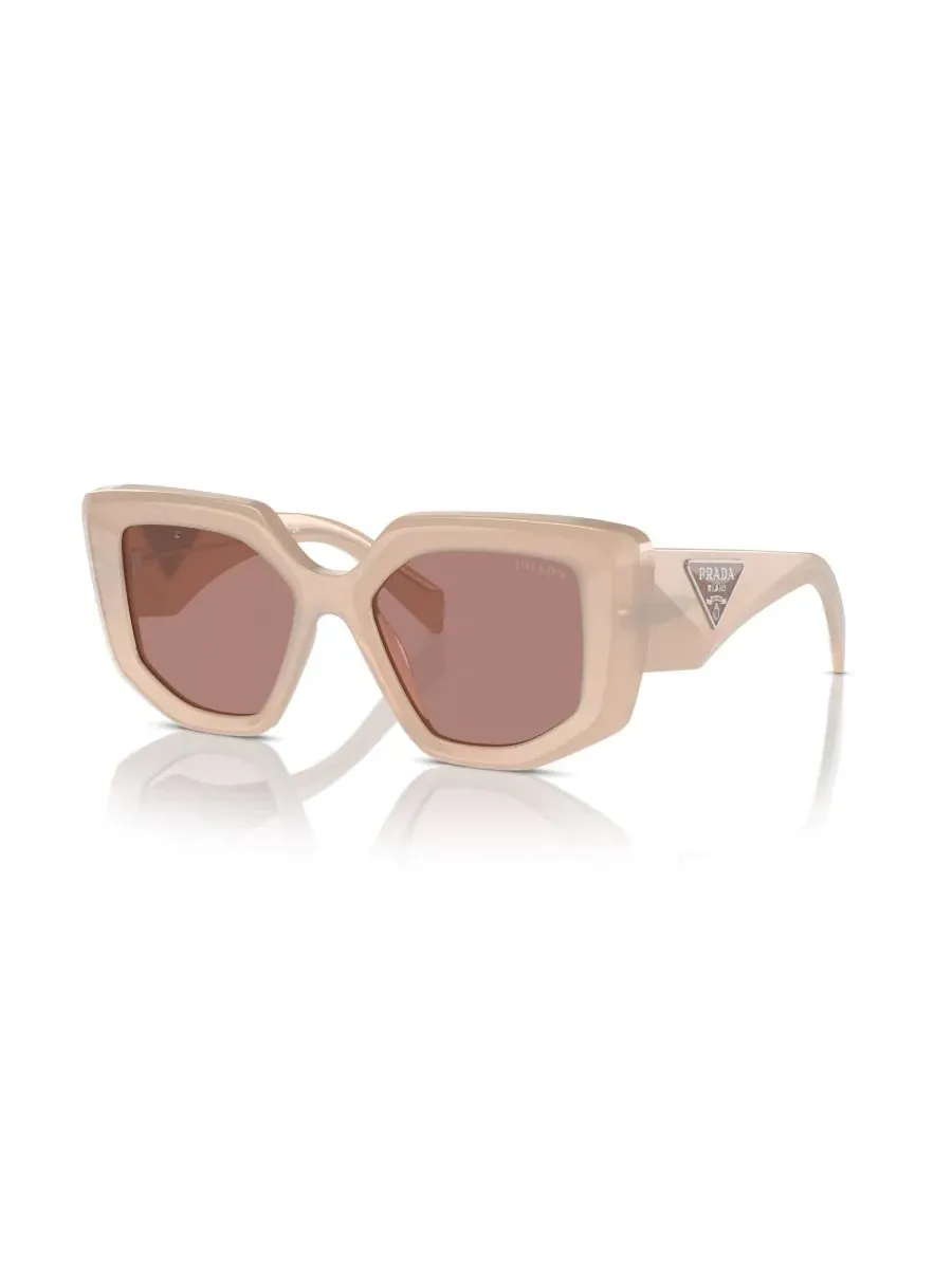 Женские солнцезащитные очки с геометрическим рисунком, PR 14ZS PRADA, Opal Loden