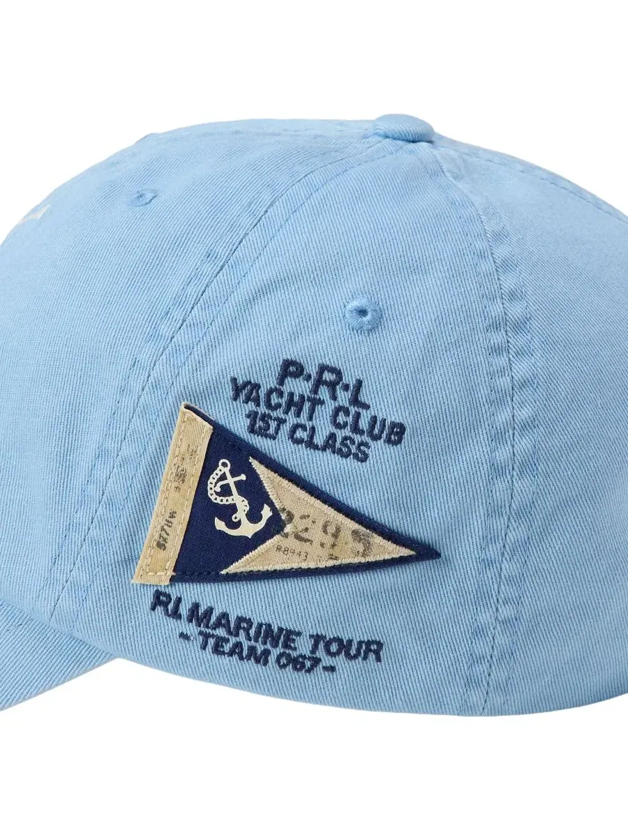 Кепка с вышивкой Big Pony Polo Ralph Lauren — изображение 3 из 4, синий