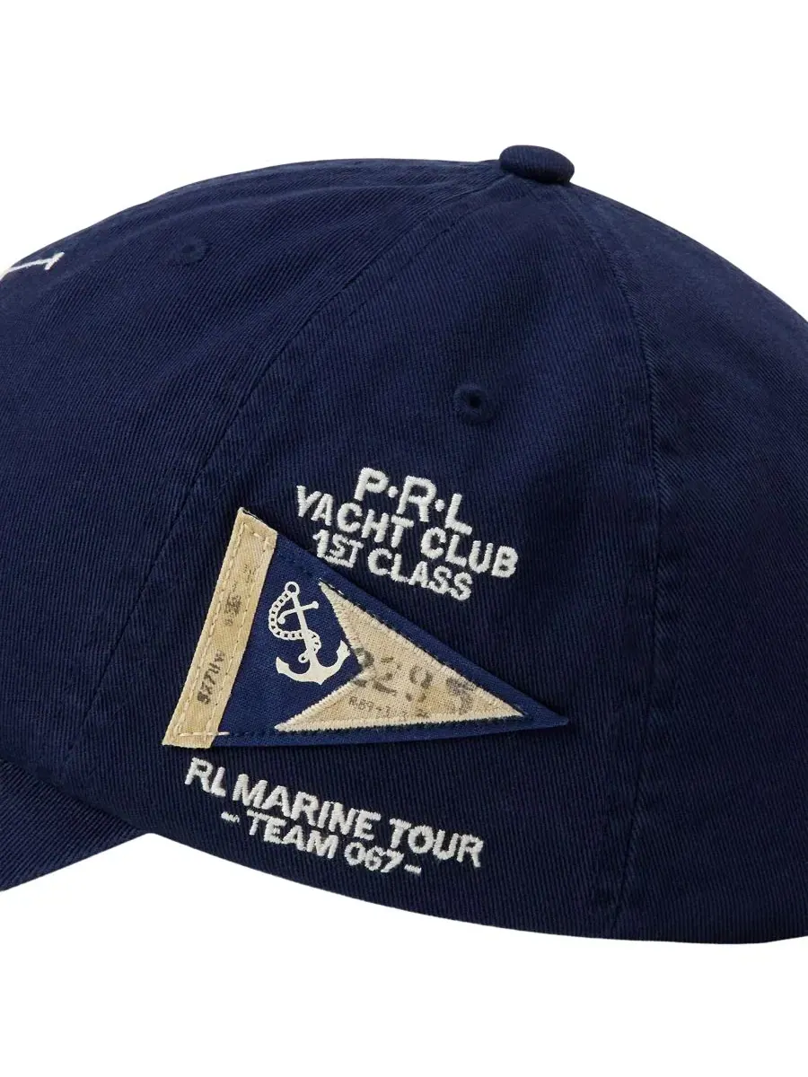 Кепка из хлопка с вышивкой Big Pony Polo Ralph Lauren — изображение 3 из 4, темно-синий