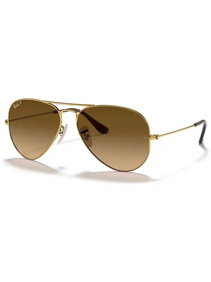 Унисекс поляризованные солнцезащитные очки, RB3025 AVIATOR CLASSIC Ray-Ban — изображение 1 из 8, коричневый