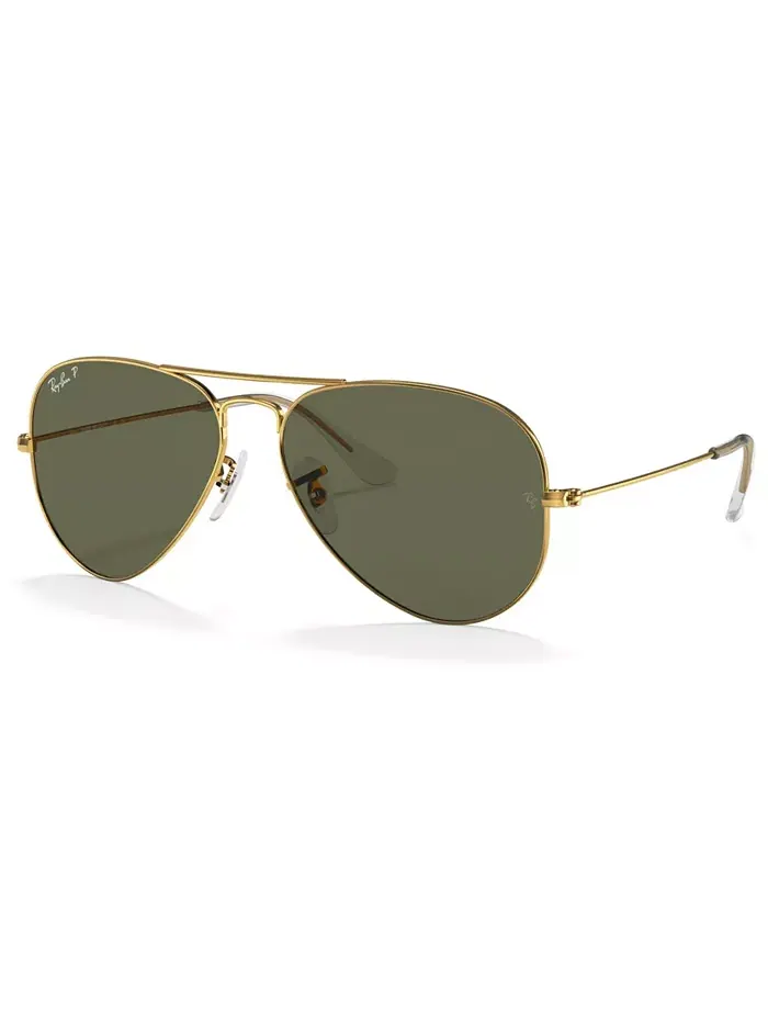Унисекс поляризованные солнцезащитные очки, RB3025 AVIATOR CLASSIC Ray-Ban — изображение 1 из 7, зеленый