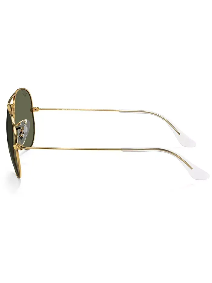 Унисекс поляризованные солнцезащитные очки, RB3025 AVIATOR CLASSIC Ray-Ban — изображение 3 из 7, зеленый