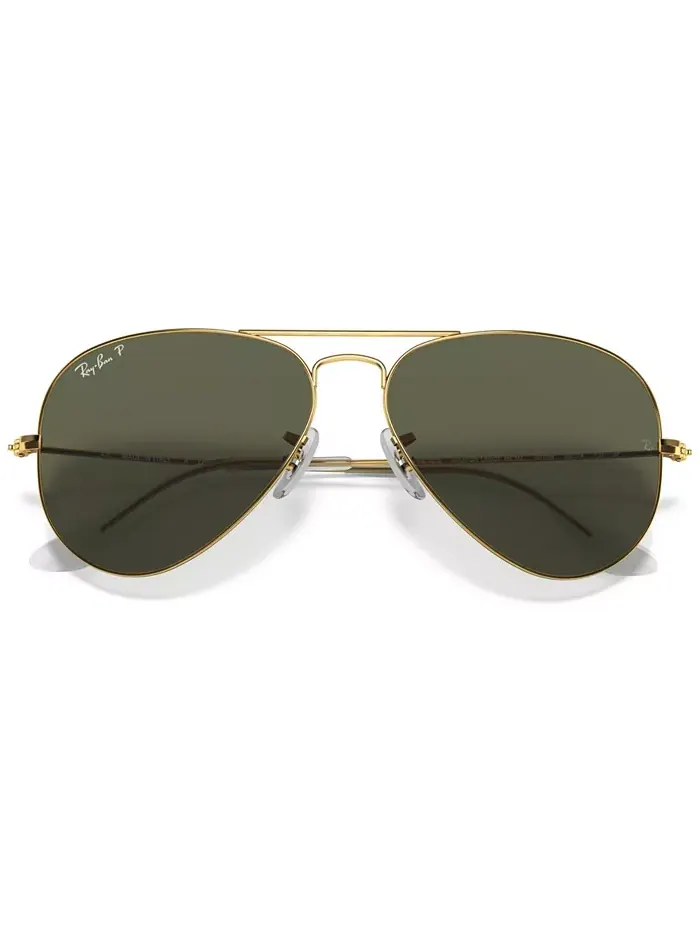 Унисекс поляризованные солнцезащитные очки, RB3025 AVIATOR CLASSIC Ray-Ban — изображение 6 из 7, зеленый