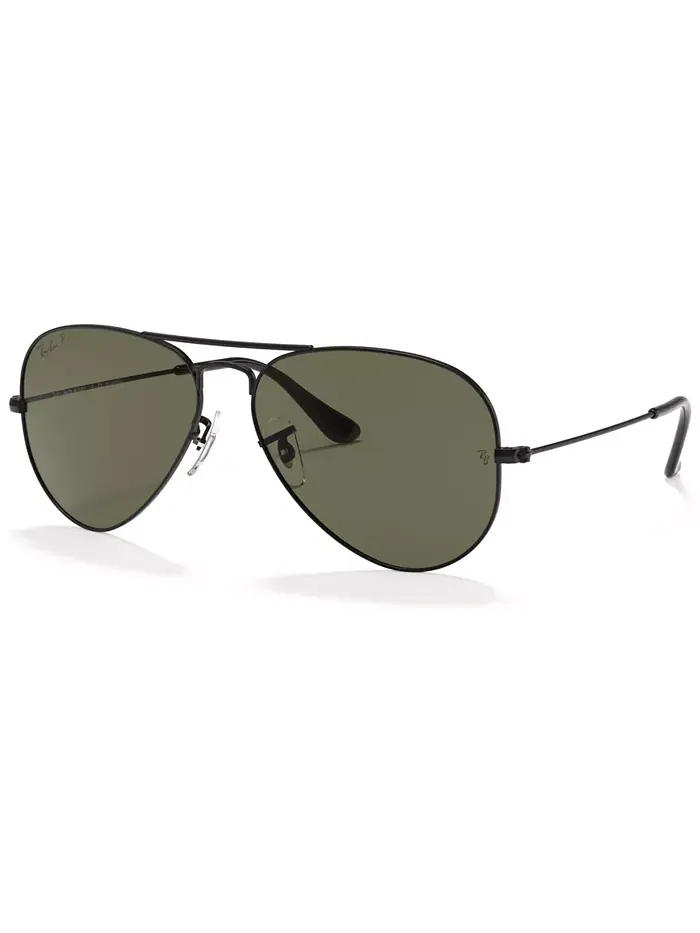Унисекс поляризованные солнцезащитные очки, RB3025 AVIATOR CLASSIC Ray-Ban — изображение 1 из 8, зеленый