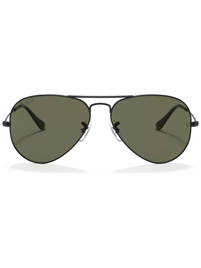 Унисекс поляризованные солнцезащитные очки, RB3025 AVIATOR CLASSIC Ray-Ban — изображение 2 из 8, зеленый