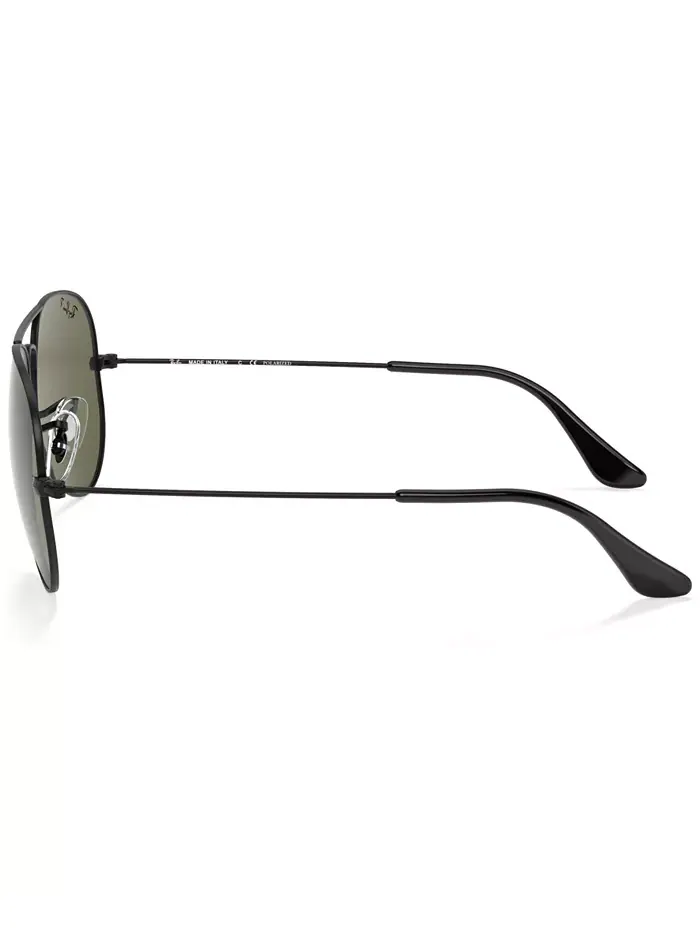 Унисекс поляризованные солнцезащитные очки, RB3025 AVIATOR CLASSIC Ray-Ban — изображение 3 из 8, зеленый