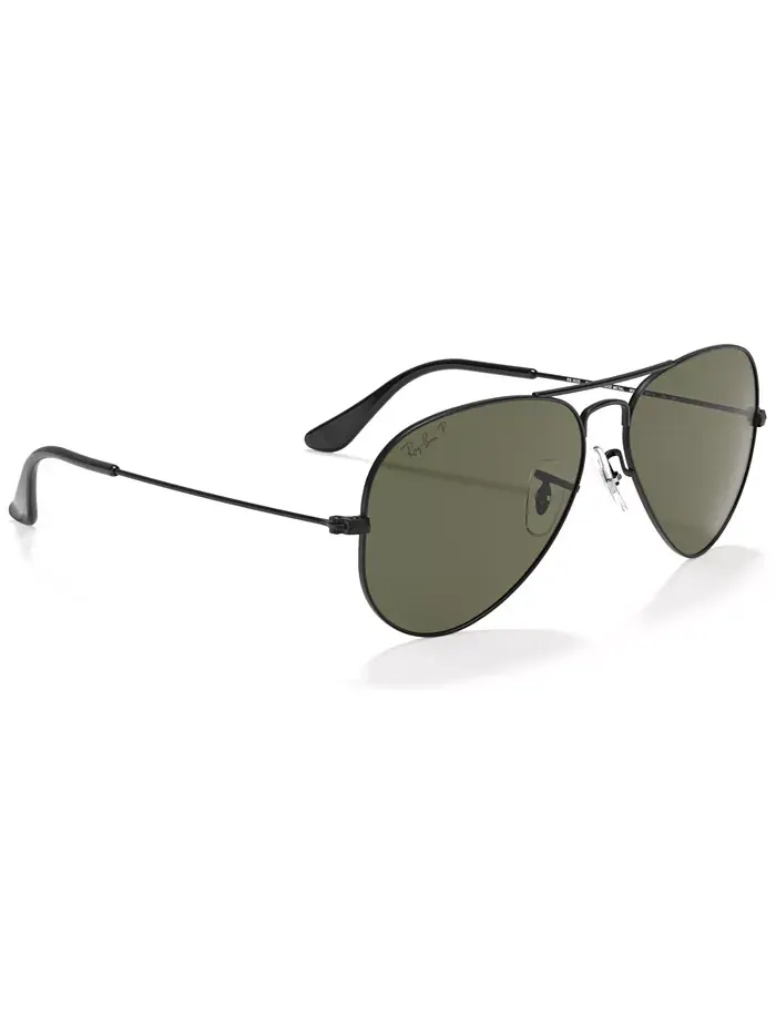 Унисекс поляризованные солнцезащитные очки, RB3025 AVIATOR CLASSIC Ray-Ban — изображение 4 из 8, зеленый