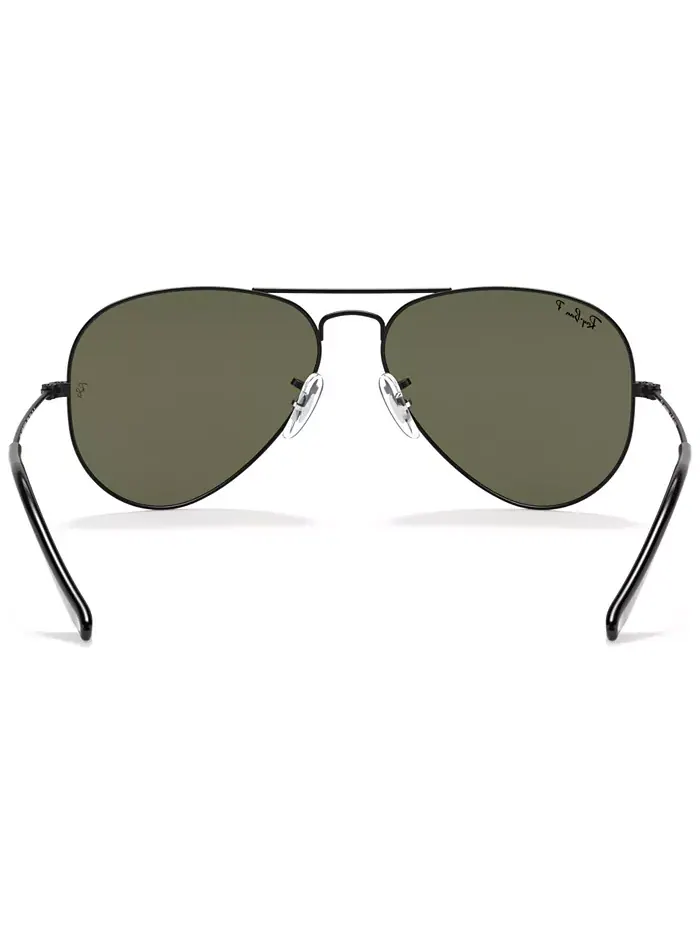 Унисекс поляризованные солнцезащитные очки, RB3025 AVIATOR CLASSIC Ray-Ban — изображение 5 из 8, зеленый
