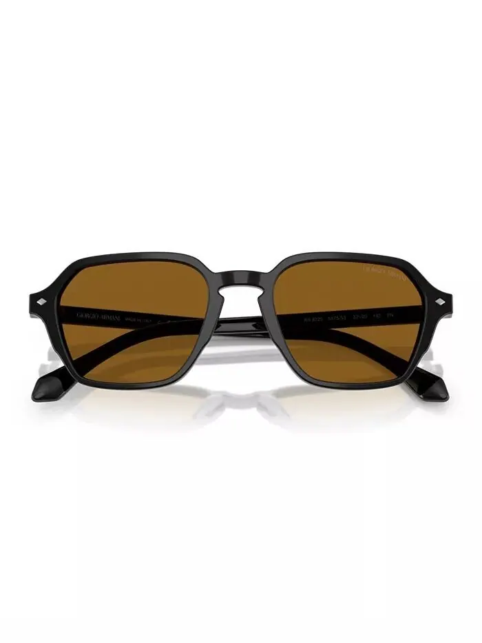 Мужские солнцезащитные очки AR8220 Giorgio Armani — изображение 10 из 10, прозрачный зеленый