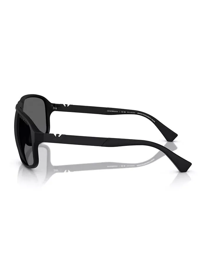 Мужские поляризованные солнцезащитные очки EA4029 Emporio Armani — изображение 3 из 6, черный