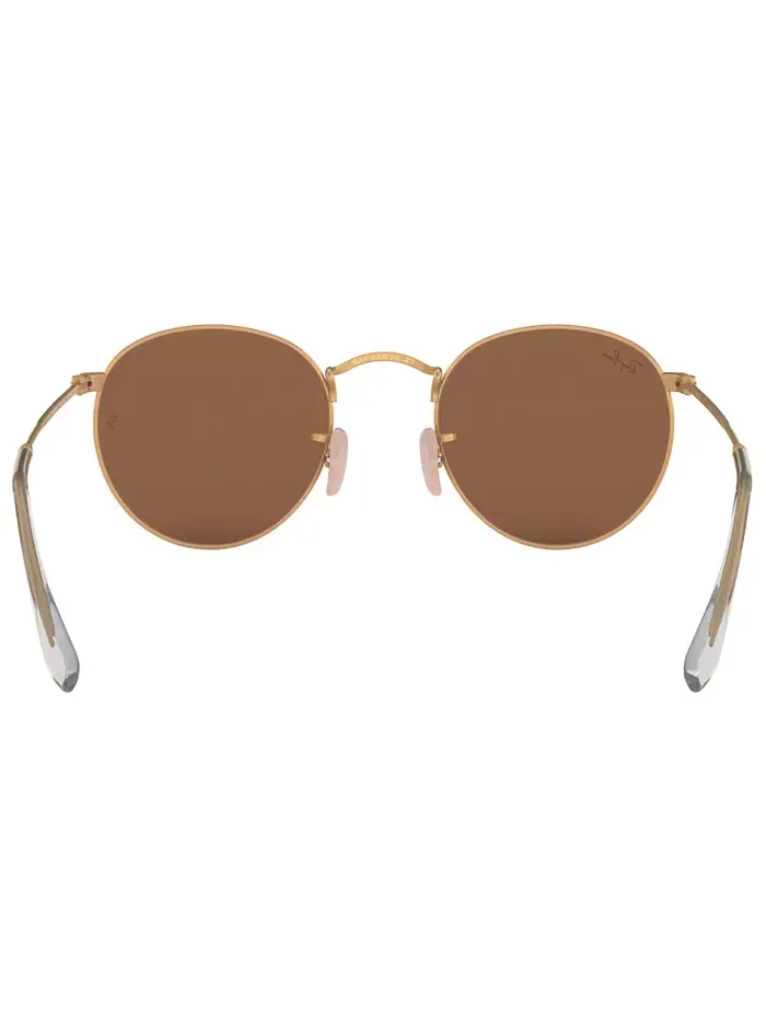 Солнцезащитные очки, RB3447 ROUND FLASH LENSES Ray-Ban — изображение 4 из 7, розовый