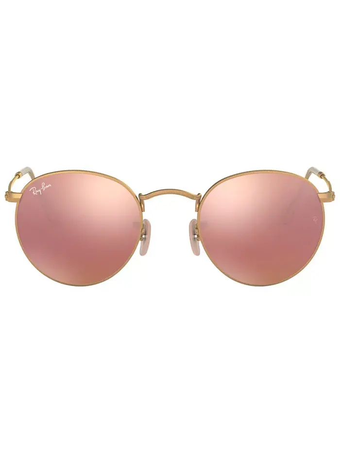Солнцезащитные очки, RB3447 ROUND FLASH LENSES Ray-Ban — изображение 7 из 7, розовый