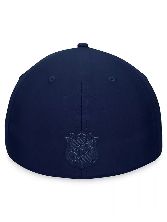 Мужская темно-синяя кепка Seattle Kraken Authentic Pro Road Stack Logo Flex Fanatics — изображение 3 из 4