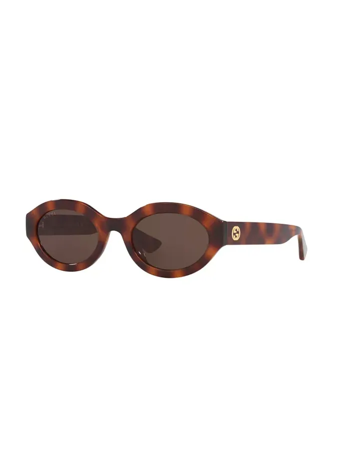 Женские прямоугольные солнцезащитные очки, GG1579S GC002274 Gucci — изображение 1 из 5, коричневый