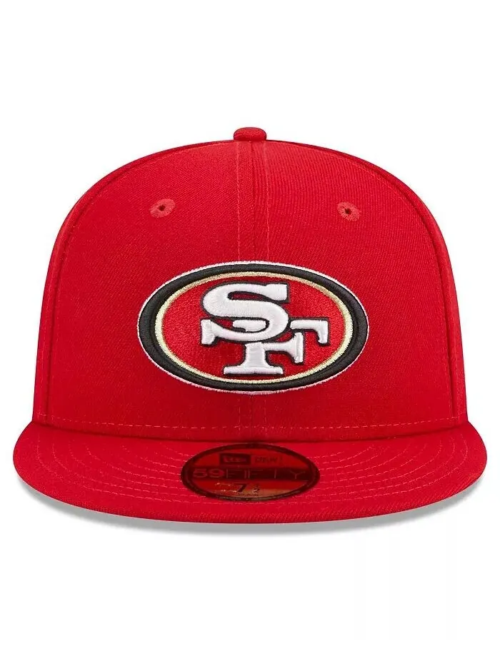 Мужская алая бейсболка San Francisco 49ers Main Patch 59FIFTY Fitted Hat New Era — изображение 2 из 4