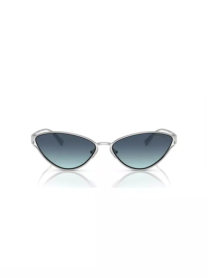 Женские солнцезащитные очки с градиентом TF3095 Tiffany & Co. — изображение 2 из 6, серебряный